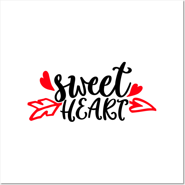 Sweet Heart Wall Art by Coral Graphics